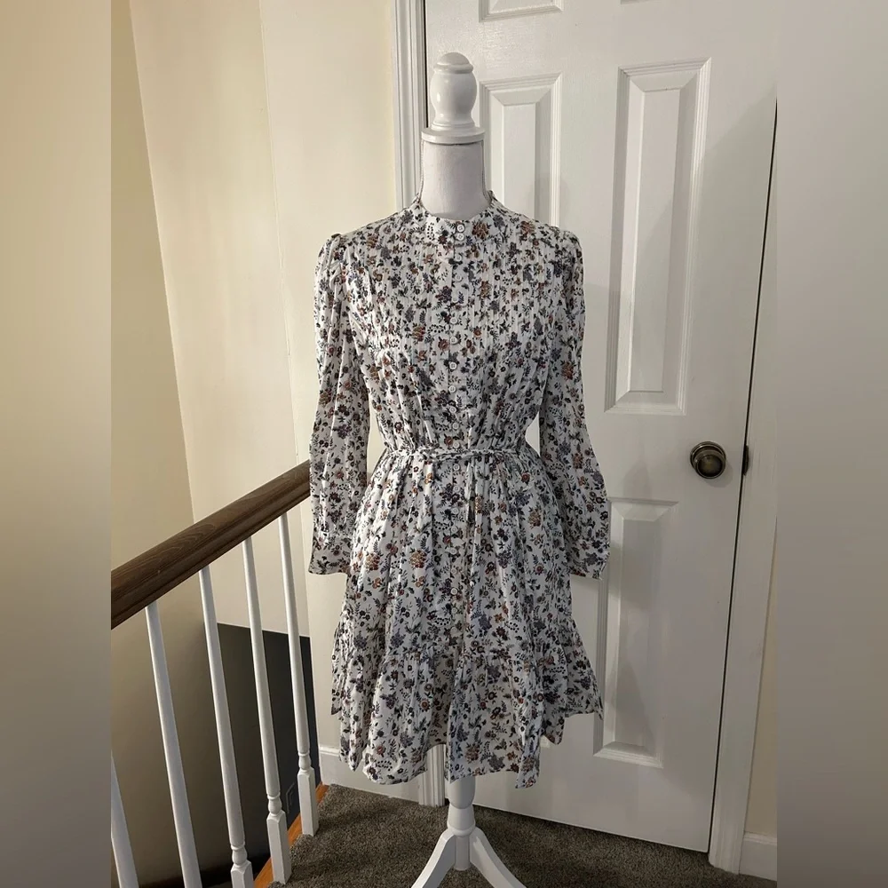 Anthropologie English Factory Long Sleeve Pintuck Smocked Dress NWT!* - Picture 2 of 16